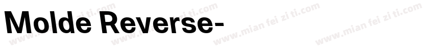Molde Reverse字体转换